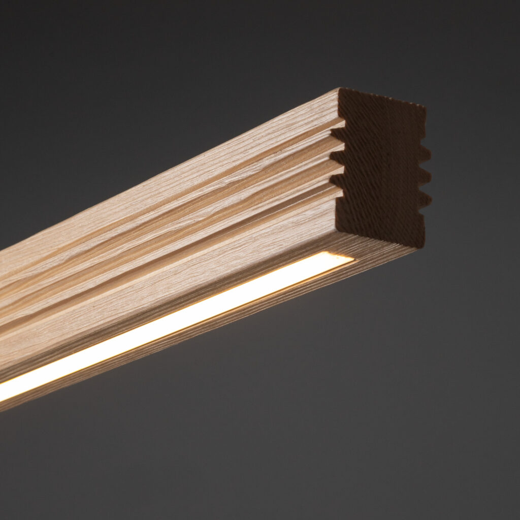 VIGA WOOD LED SOSNA SZCZOTKOWANA POSTARZANA LAMPA SUFTOWA