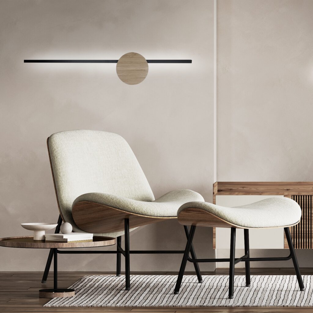 JAVA II BLACK WOOD KINKIET 1