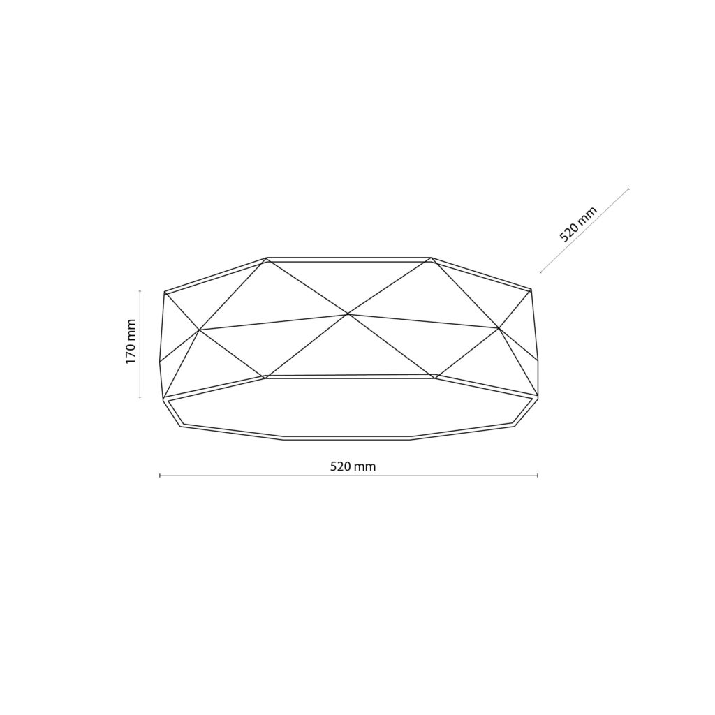 KANTOOR WHITE LAMPA SUFITOWA 4  520