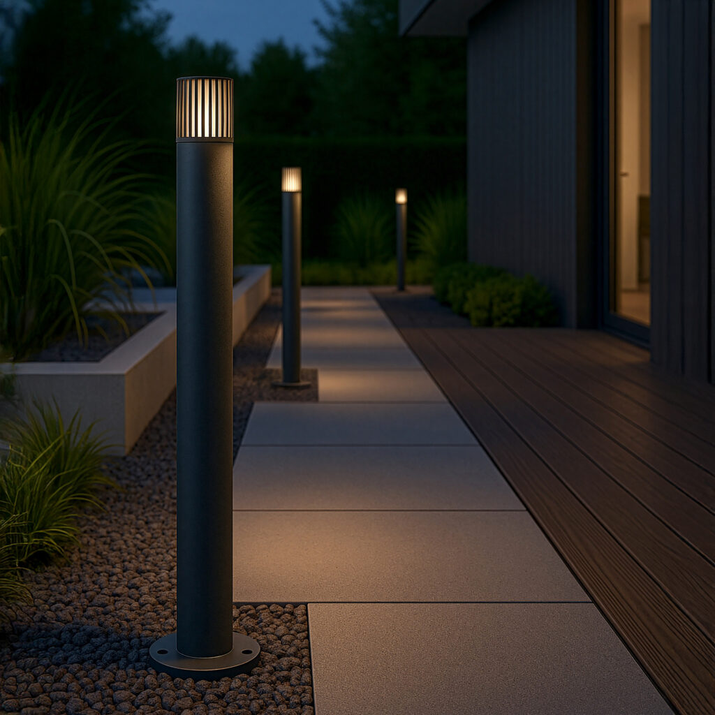 RIBO GRAY LAMPA PODŁOGOWA IP54 1XE27