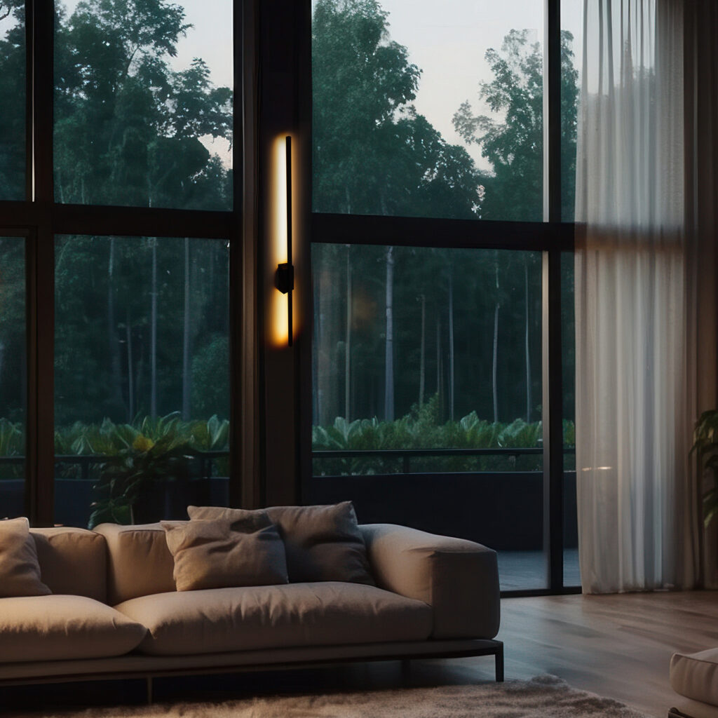 FLASH BLACK KINKIET 1 LED L