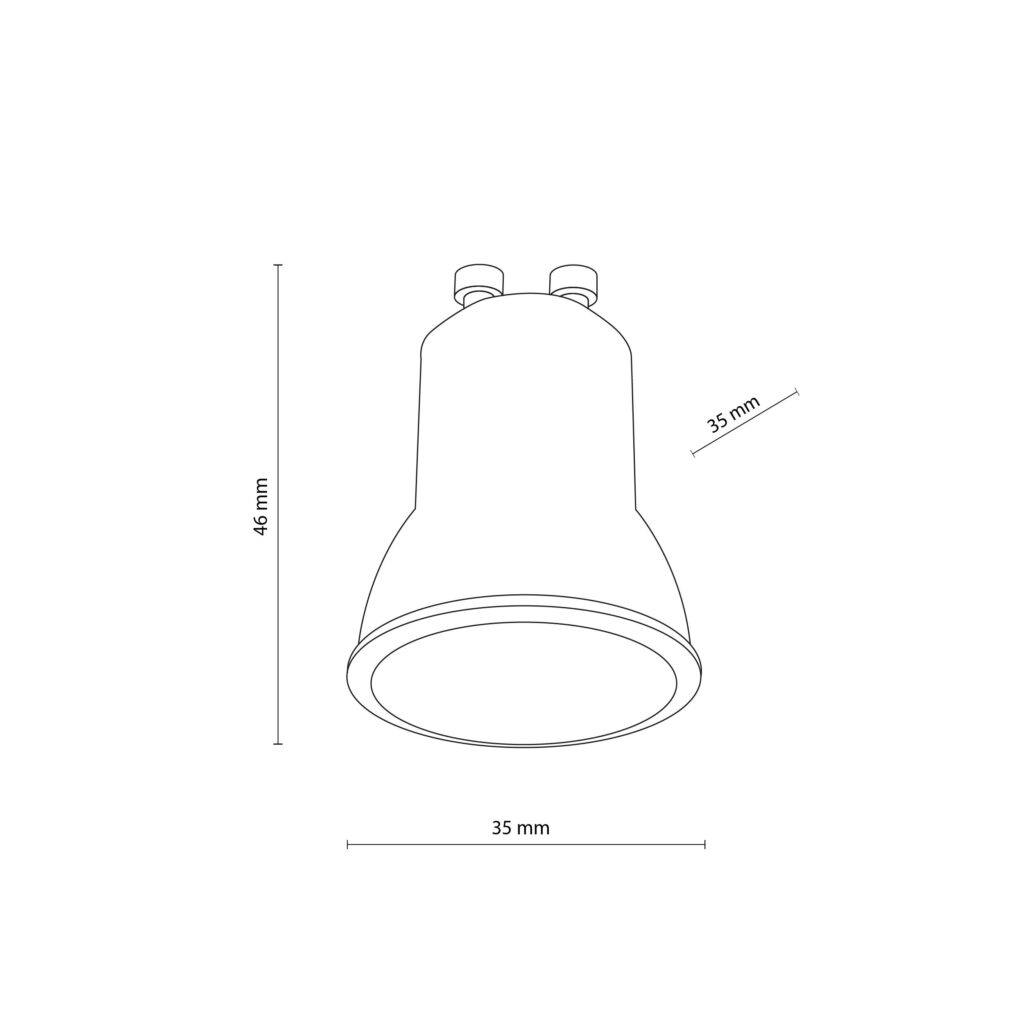 ŻARÓWKA GU10 MINI MR11 WHITE