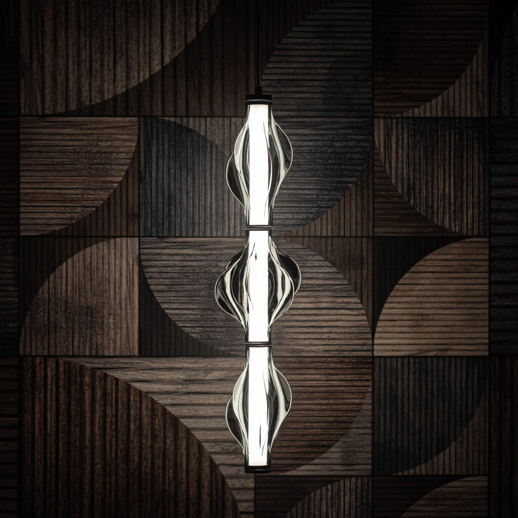 ELVA BLACK  LAMPA WISZĄCA LED 22W