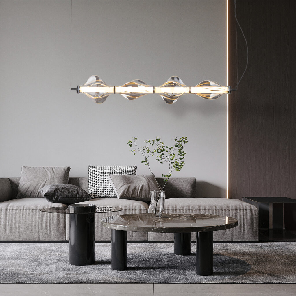 ELVA BLACK LAMPA WISZĄCA LED 30W