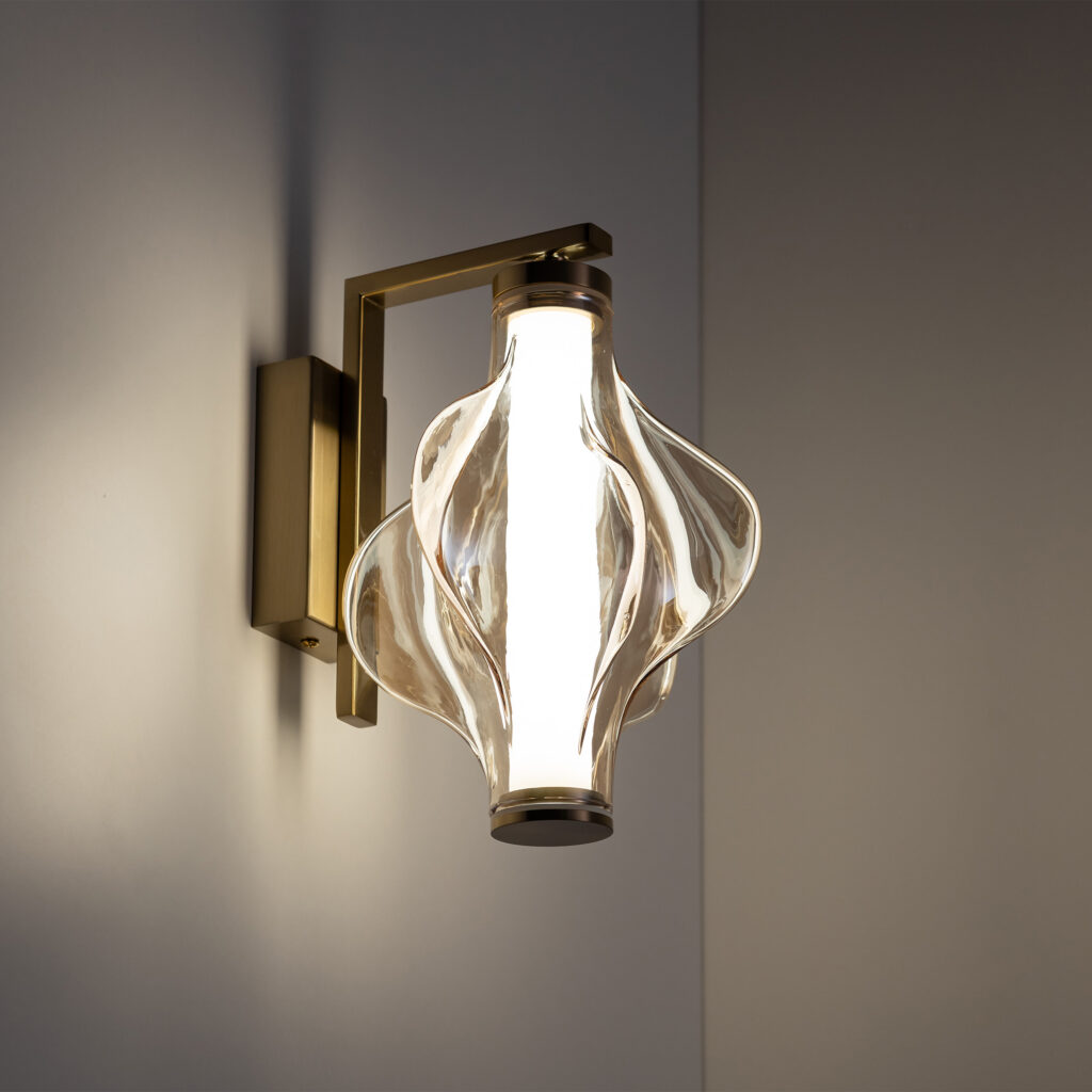 ELVA BRASS KINKIET LED 8W