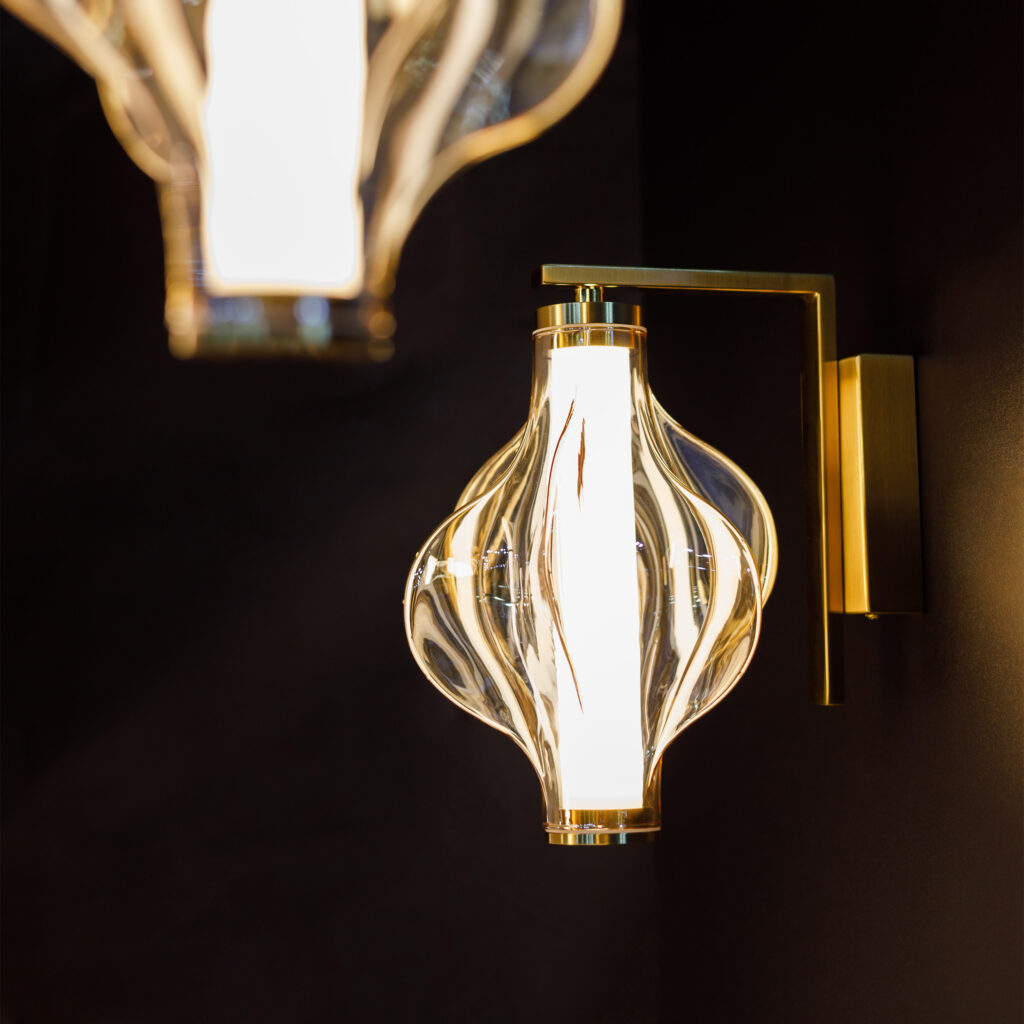 ELVA BRASS KINKIET LED 8W