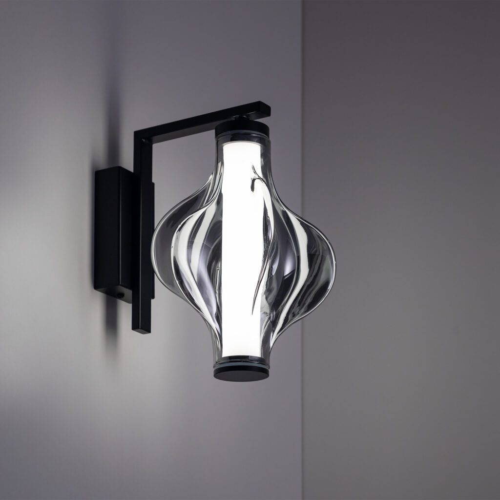 ELVA BLACK KINKIET LED 8W