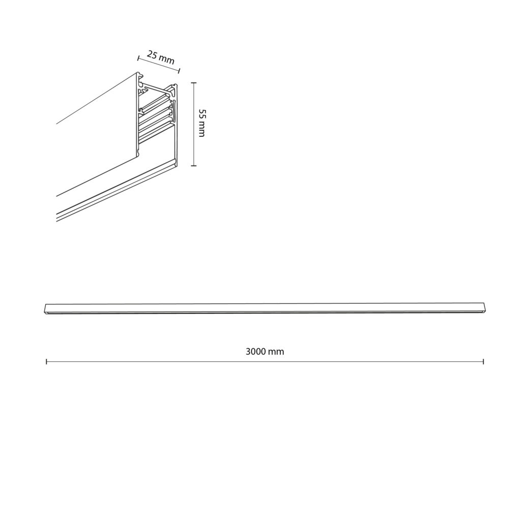 MAGNETIC EASY SZYNA WHITE NATYNKOWA 3M