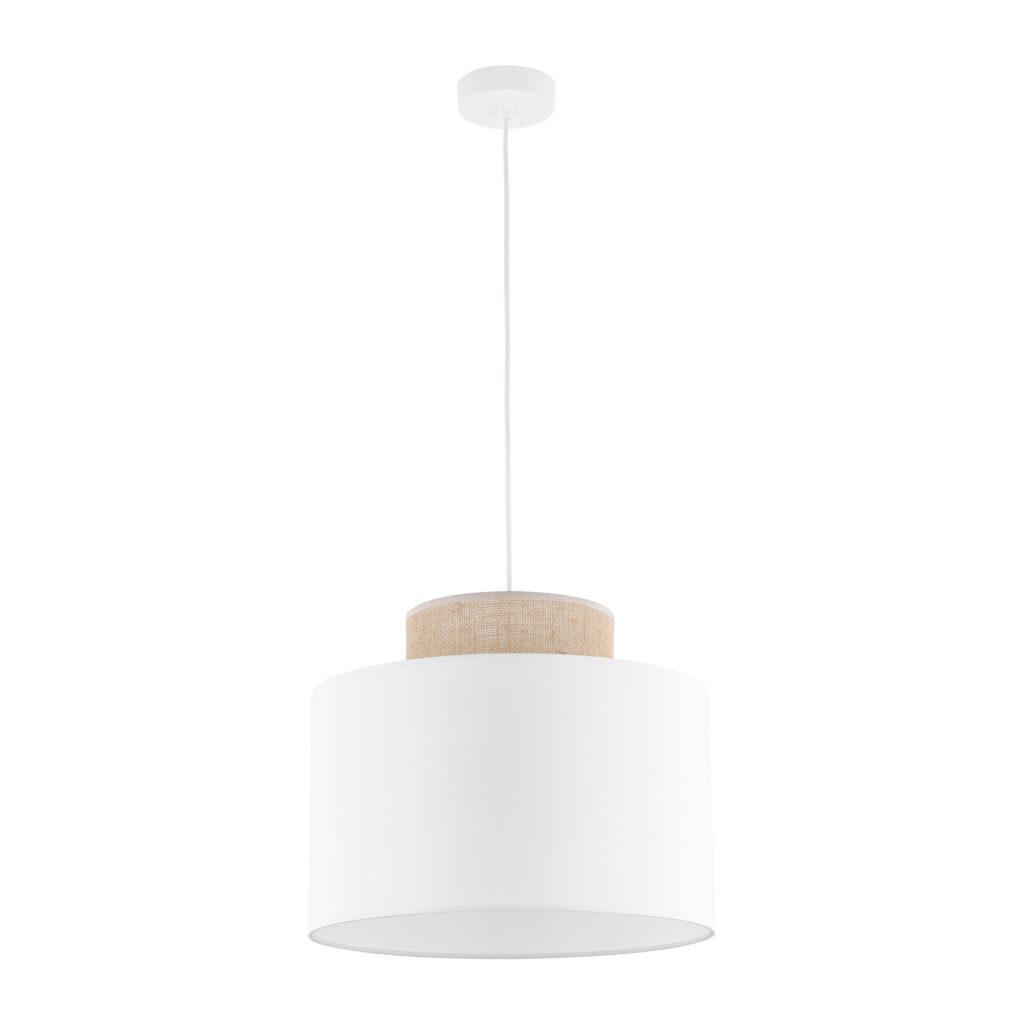 DUO WHITE JUTA LAMPA WISZĄCA 1