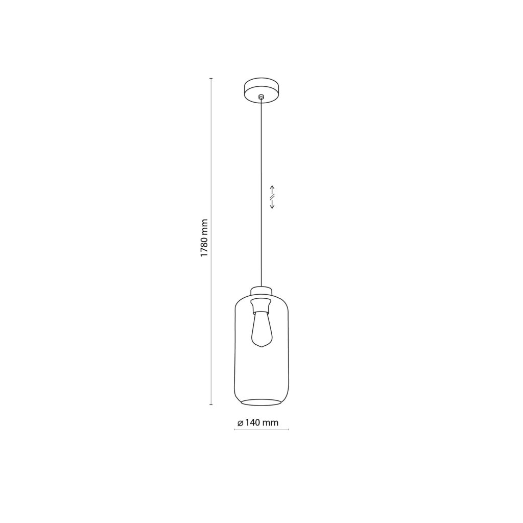 MARCO GRAPHITE LAMPA WISZĄCA 1 PŁ