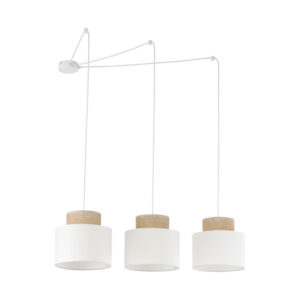 DUO WHITE JUTA LAMPA WISZACA 3