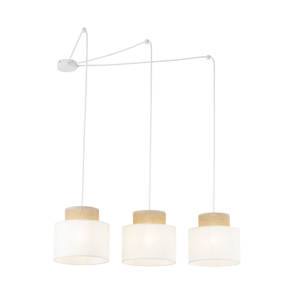 DUO WHITE JUTA LAMPA WISZACA 3