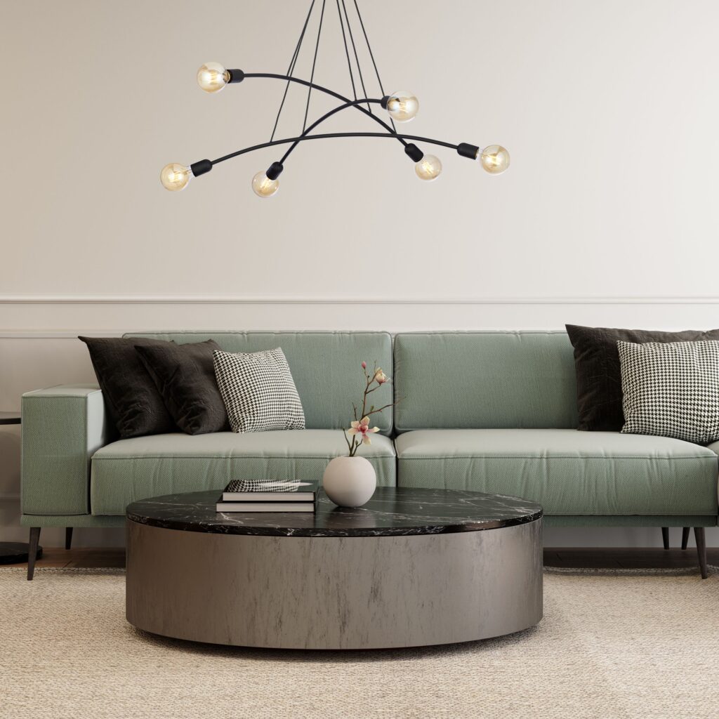 HELIX BLACK LAMPA WISZĄCA 6