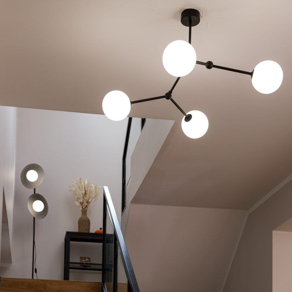 FAIRY LAMPA SUFITOWA 4 PŁ CZARNA