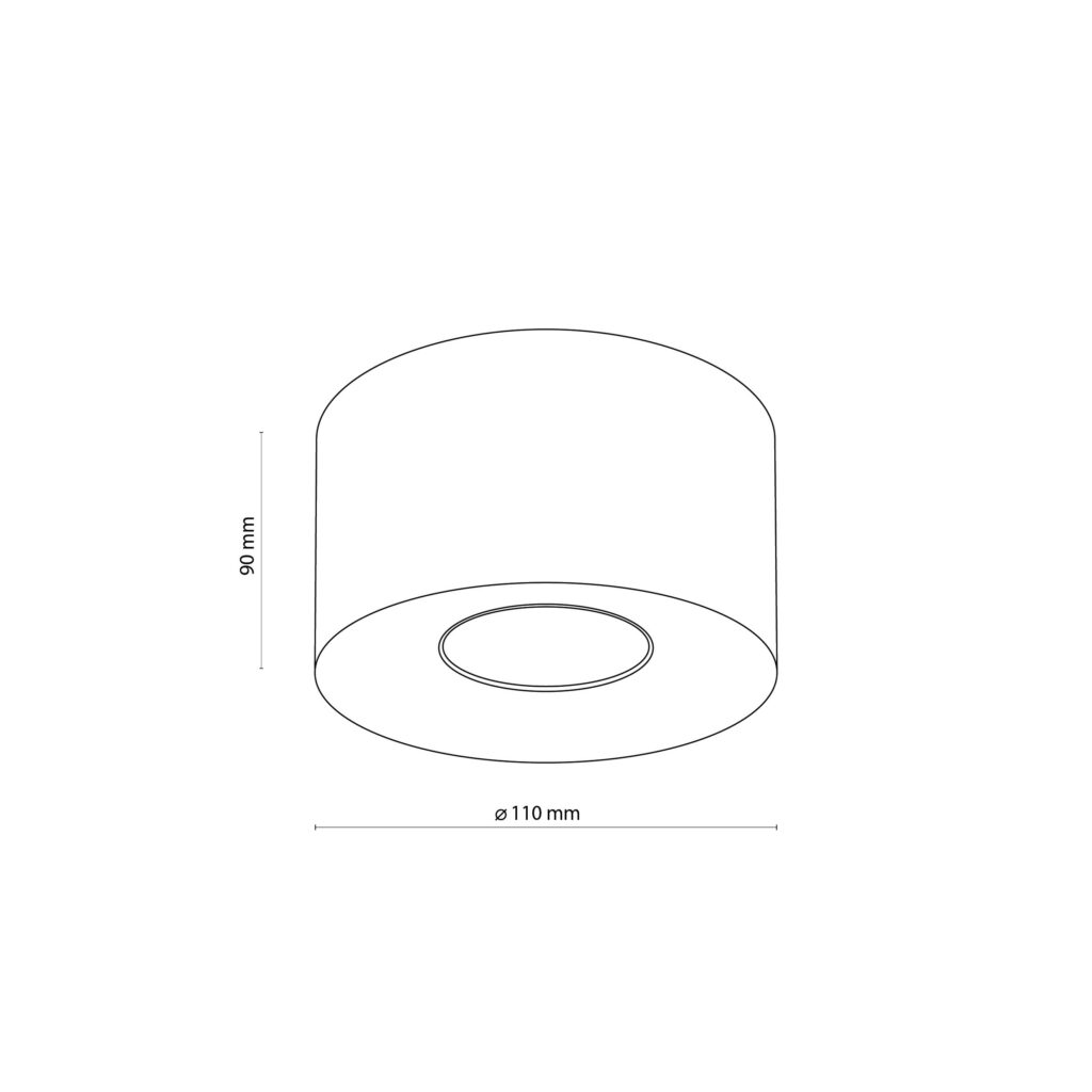 ORION S WHITE LAMPA SUFITOWA 1 PŁ