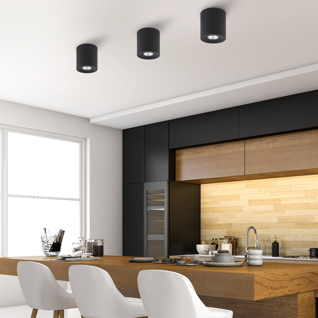 ORION M BLACK LAMPA SUFITOWA 1 PŁ