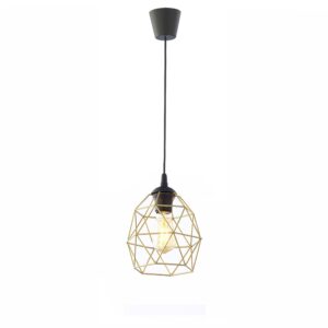 GALAXY BLACK/GOLD LAMPA WISZĄCA 1 MAŁA