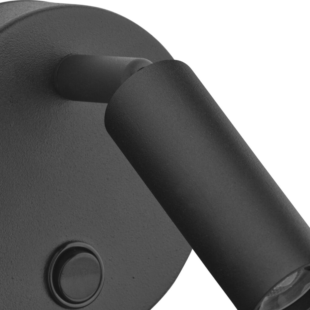 ENZO BLACK KINKIET 1 PŁ G_9