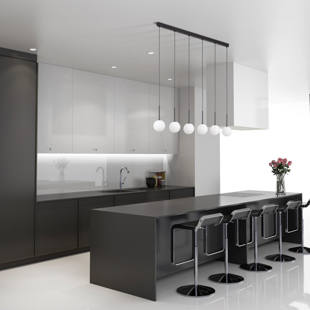 MARTIN BLACK WHITE LAMPA WISZĄCA 6
