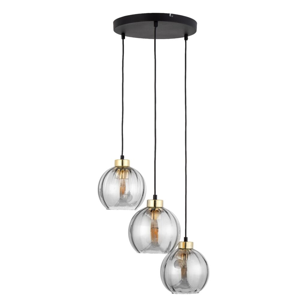DEVI TRANSPARENT LAMPA WISZĄCA 3  KOŁO