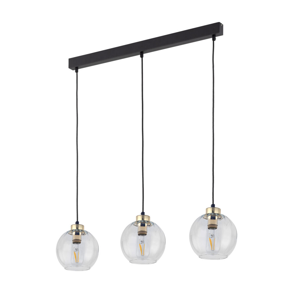 DEVI TRANSPARENT LAMPA WISZĄCA 3  LISTWA