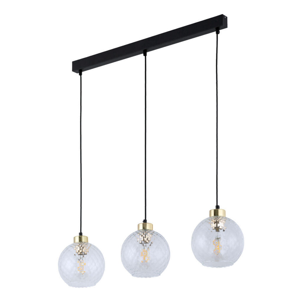 DEVON LAMPA WISZĄCA 3  LISTWA TRANSPARENT