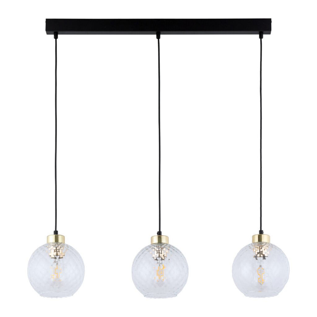 DEVON LAMPA WISZĄCA 3  LISTWA TRANSPARENT