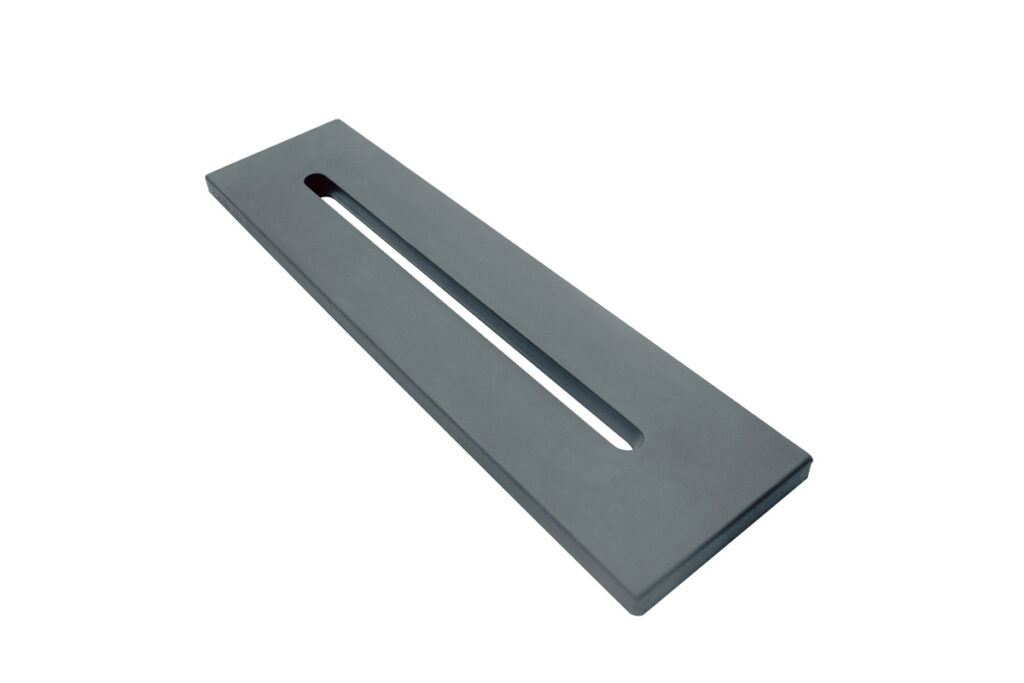 Level półka wannowa, szary