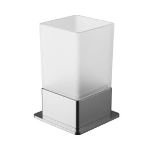 Riko kubek stojący szklany, chrom