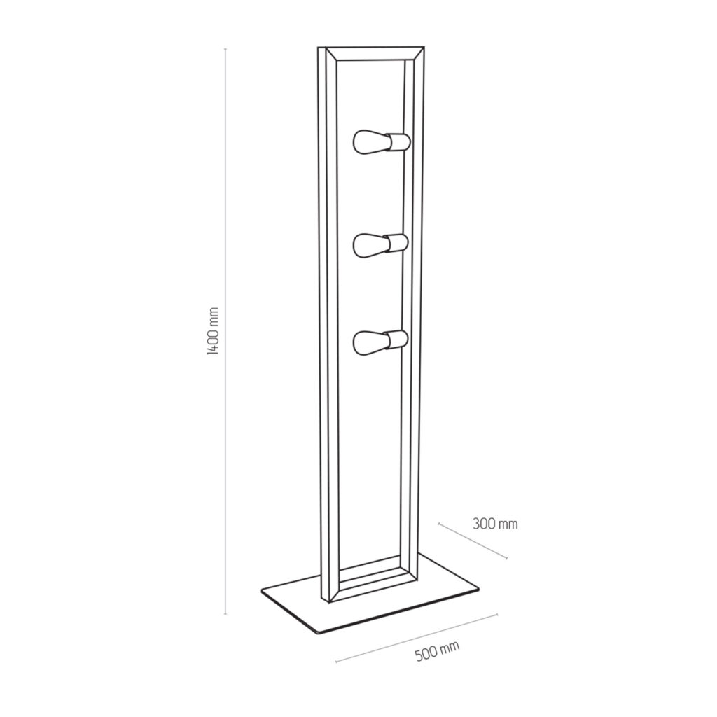 METRO LAMPA PODŁOGOWA 3 PŁ