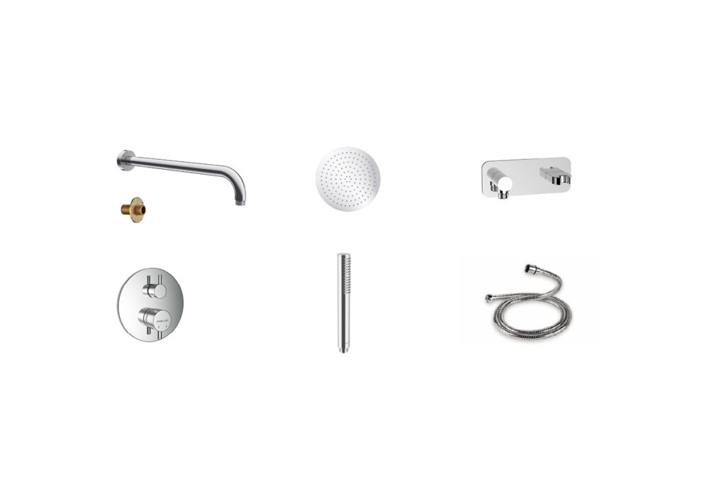 Frost Zestaw Podtynkowy Chrom