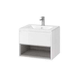 Tuto Szafka P/U 70 Biały/Beton