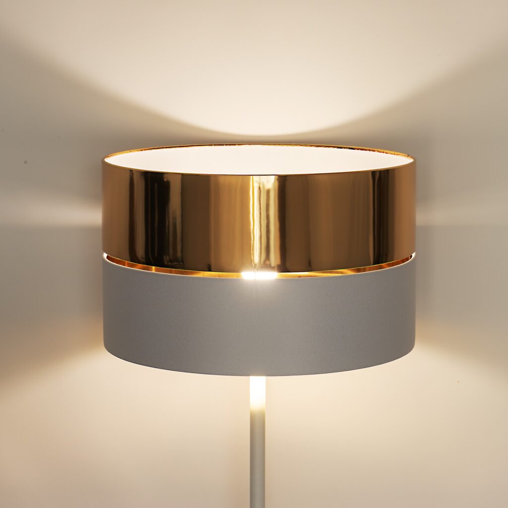 HILTON WHITE/GOLD LAMPA PODŁOGOWA 1