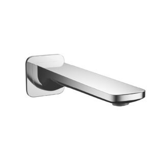 Keria wylewka wannowa ścienna, chrom