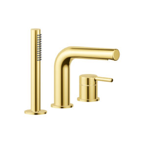 PI bateria wannowa 3 otworowa, złoty