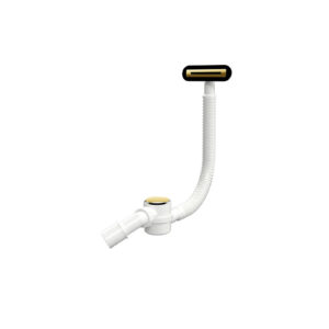 Flow syfon do wanny Heaven, złoty połysk