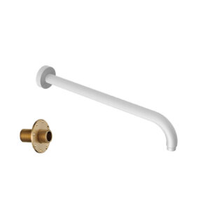 Ramię prysznicowe ścienne 40 cm okrągłe,