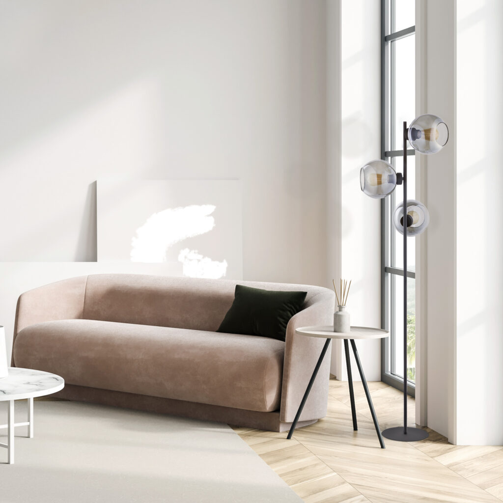 CUBUS GRAPHITE LAMPA PODŁOGOWA 3 PŁ