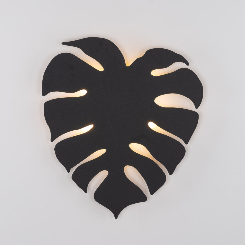 MONSTERA XL BLACK KINKIET 4XG9