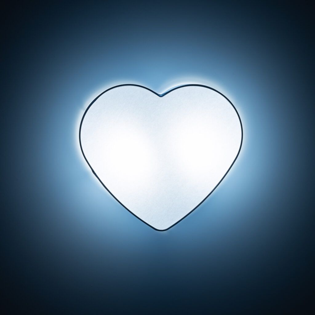 HEART BLUE LAMPA SUFITOWA 2