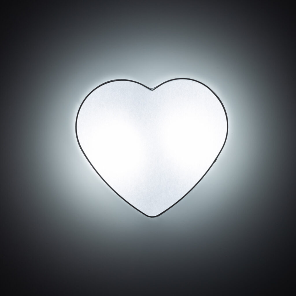 HEART WHITE LAMPA SUFITOWA 2