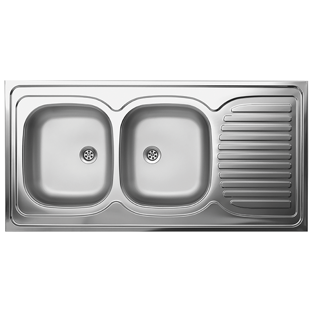 KRONO 60 zlewozmywak dwukomorowy z ociekaczem