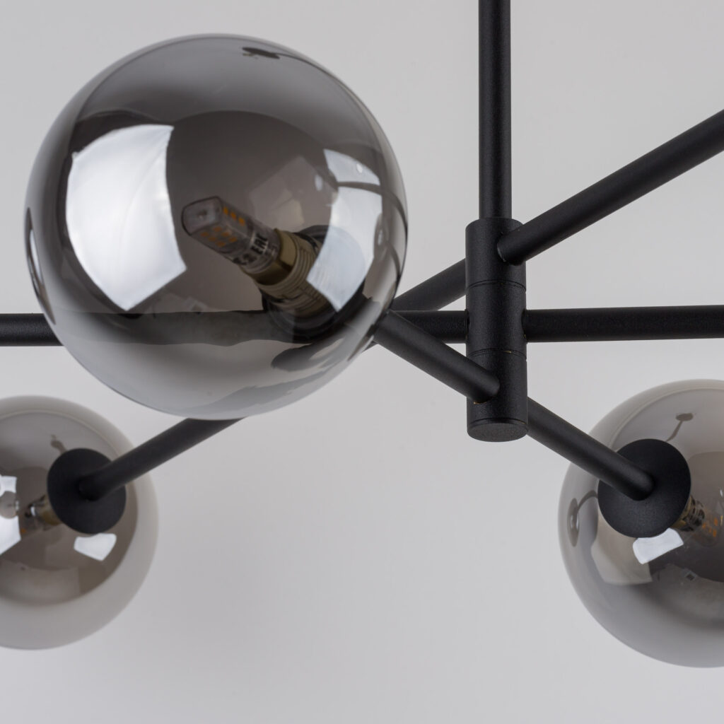 SARIUS BLACK / GRAPHITE LAMPA SUFITOWA 6