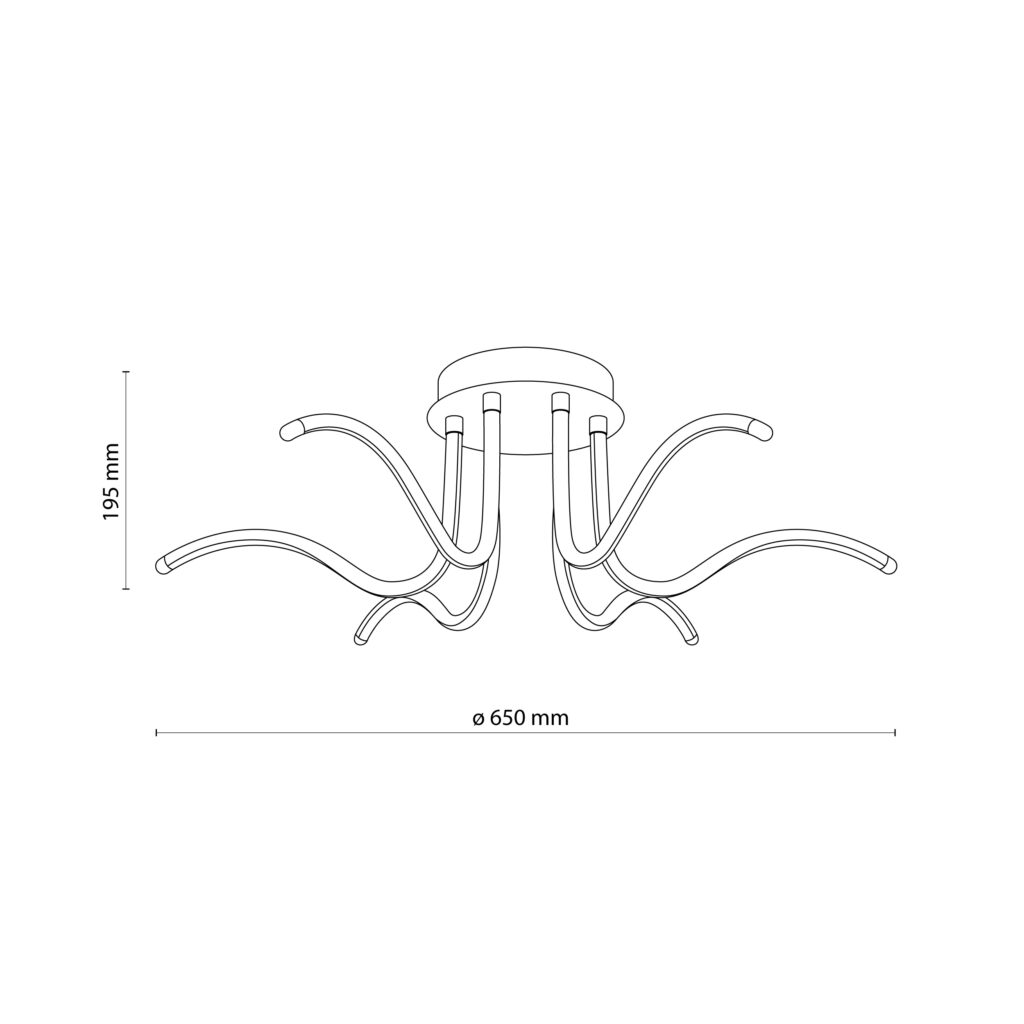 ALEXO BLACK LAMPA SUFITOWA LED 29W