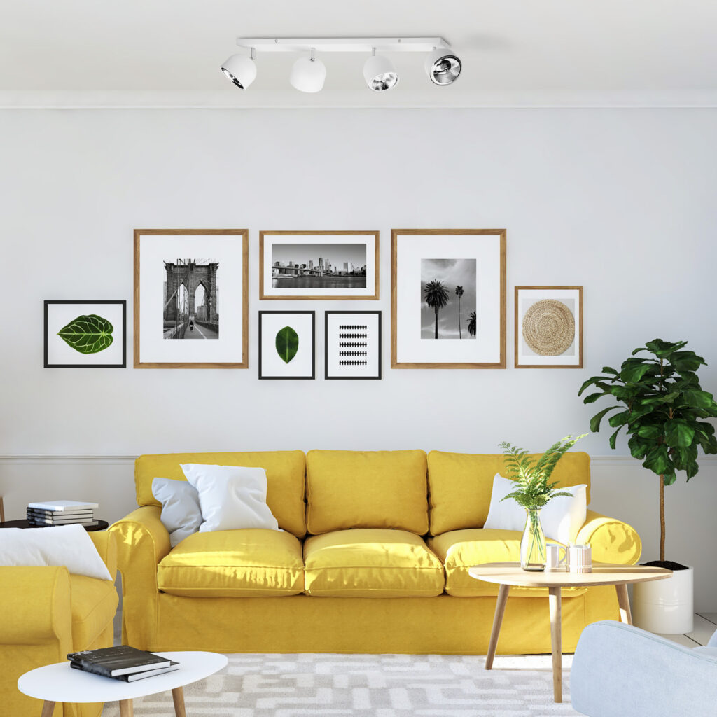 ALTEA WHITE LAMPA SUFITOWA 4 + ŻARÓWKI