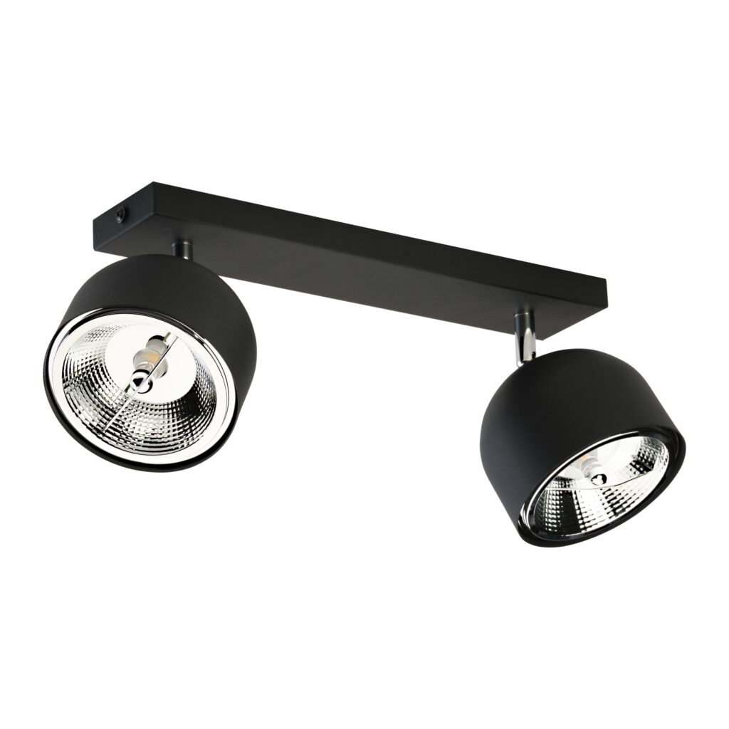 ALTEA BLACK LAMPA SUFITOWA 2 + ŻARÓWKI