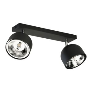 ALTEA BLACK LAMPA SUFITOWA 2 + ŻARÓWKI