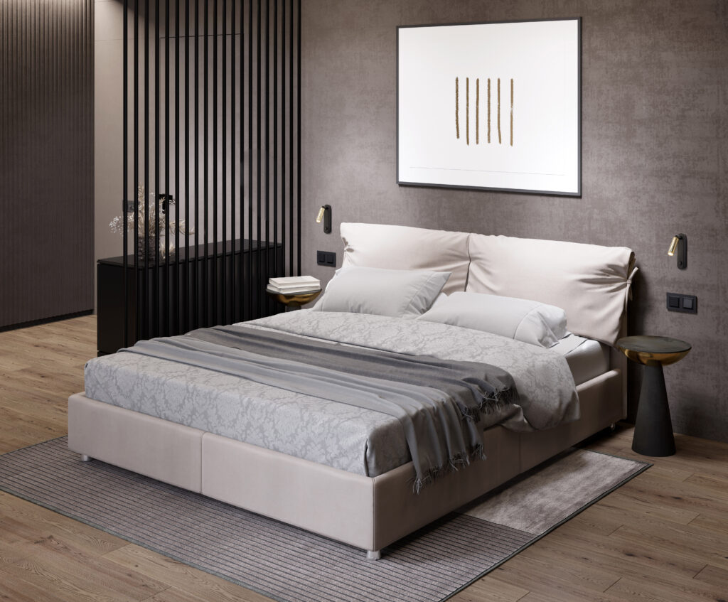 ENZO LONG BLACK GOLD KINKIET 1