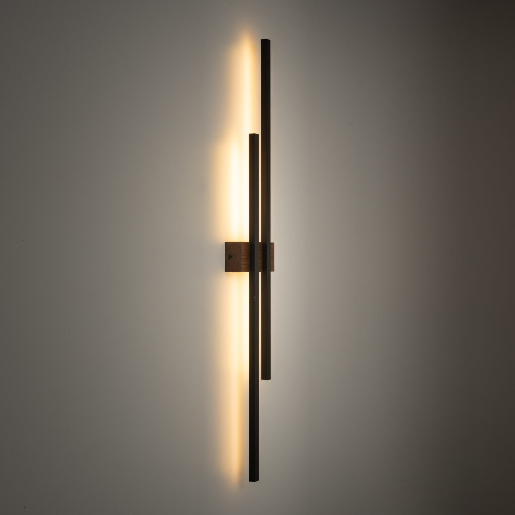 FLASH WOOD ORZECH KINKIET 2 LED