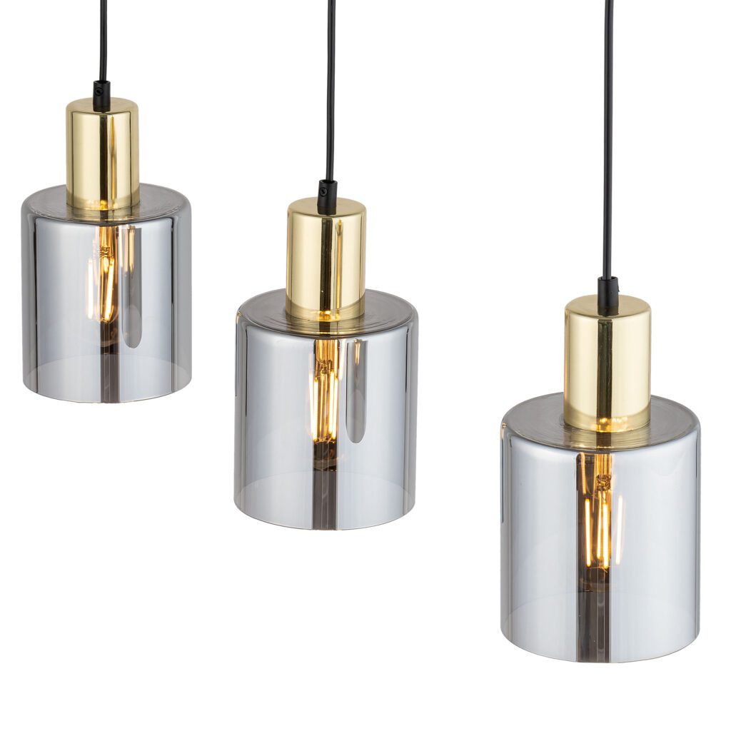SIERRA GOLD LAMPA WISZĄCA 3  LISTWA